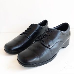 ROCKETPORT • Vtg Black Leather Waterproof Shoes